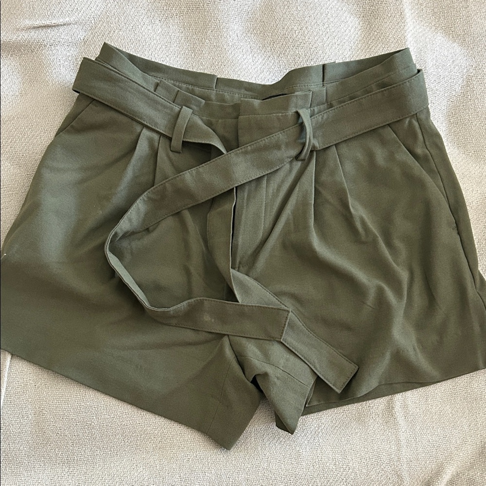 Banana Republic Factory High Waist Green Shorts